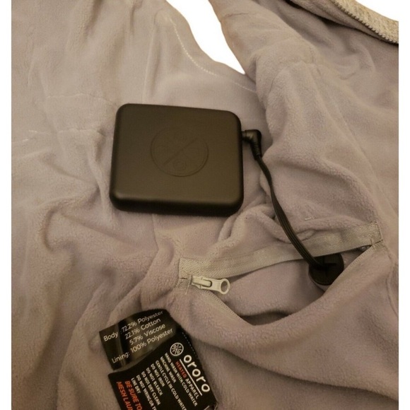 NWT Ororo Heather Grey Full Zip Heated Vest Size 3X - Picture 5 of 6